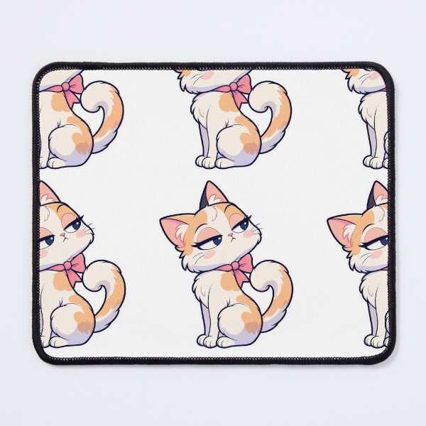 Item preview, Sassy Cat – Indifferent Kawaii Cat Character Sticker designed and sold by Digitalcpy.