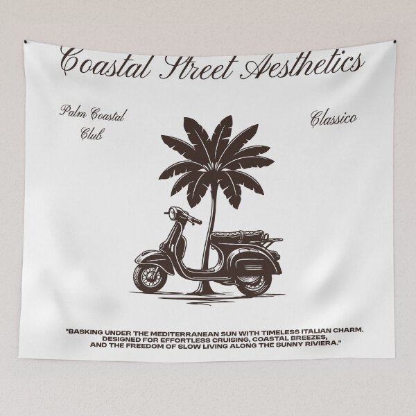 Item preview, Coastal Street Aesthetics Vintage Scooter designed and sold by bolayousri.