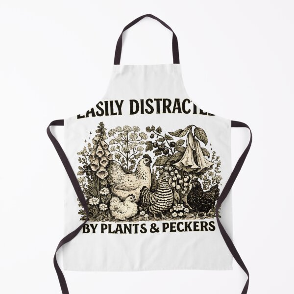 Item preview, Easily Distracted By Plants and Peckers Shirt, Chicken Lover Gift, Gardening Sweatshirt, Farm Life Sweater, T-Shirt designed and sold by greatmar1.