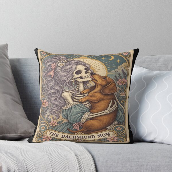 Item preview, Pastel Goth Dachshund Mom Tarot designed and sold by POD DYNASTY | Original Print On Demand T-Shirt Graphics.