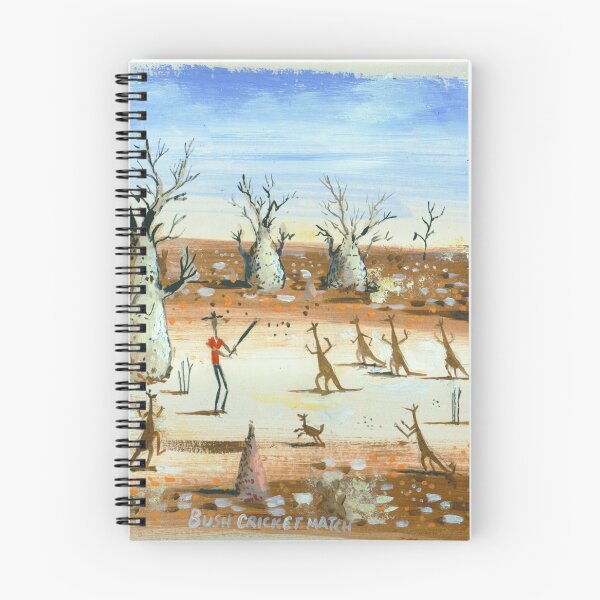 Item preview, Outback Bush Cricket Match Australian Landscape Painting designed and sold by Al Benge - NZ & Australian Art.