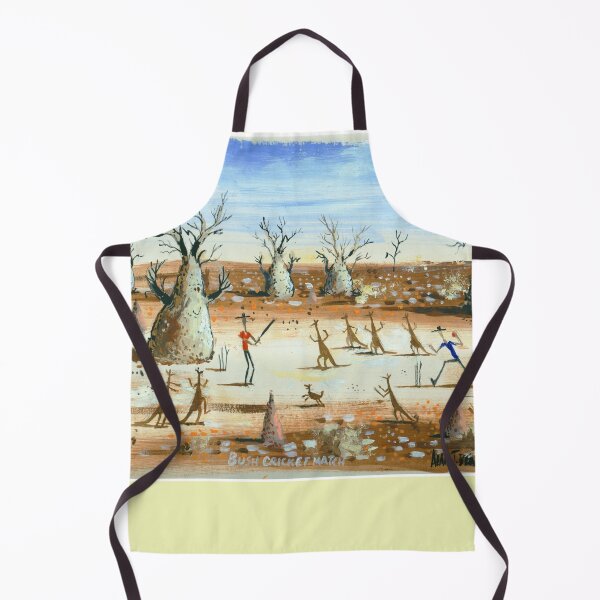 Item preview, Outback Bush Cricket Match Australian Landscape Painting designed and sold by Al Benge - NZ & Australian Art.