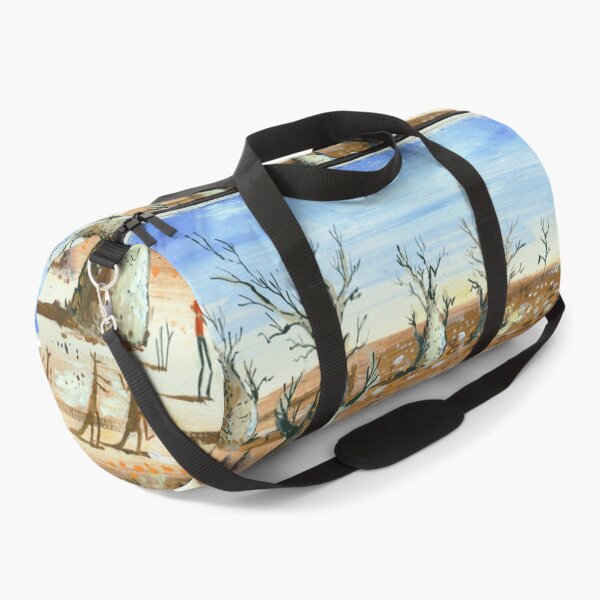 Item preview, Outback Bush Cricket Match Australian Landscape Painting designed and sold by Al Benge - NZ & Australian Art.