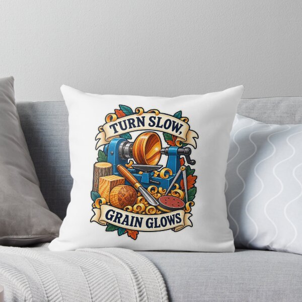 Item preview, Turn Slow Grain Glows Woodturning Craft Art designed and sold by CheerfulNest.