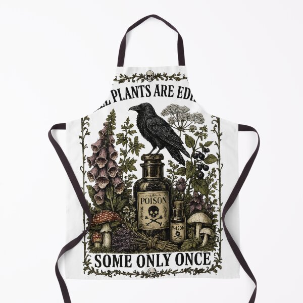 Item preview, All Plants Are Edible Some Only Once Tee, Raven Poison Garden Shirt, Gothic Botanical Graphic designed and sold by greatmar1.