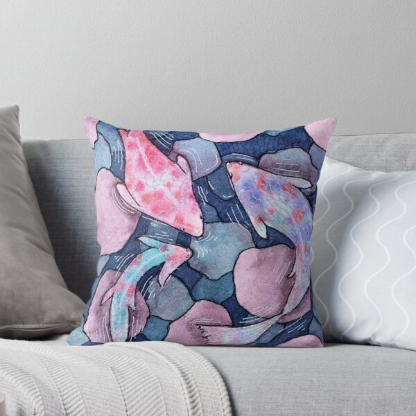 Item preview, Quiet Currents, Pastel Koi Fish Watercolour designed and sold by ArithraStudio.