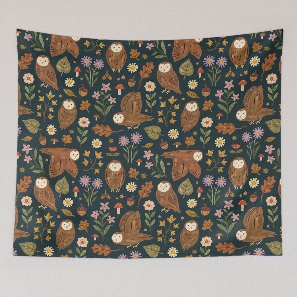 Item preview, Folksy Fall Owls designed and sold by ohjessmarie.