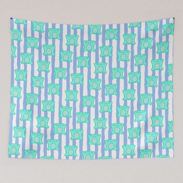 Item preview, Frog Hugs Preppy Stripe Pattern designed and sold by CI Creative Design LLC.