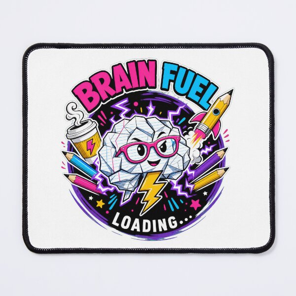 Item preview, Back to school Brain Fuel Loading Bar Funny Student Coffee Study designed and sold by Uglyandcute.