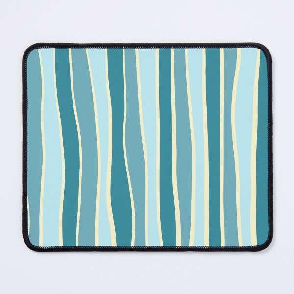Item preview, Imperfect striped pattern- Aqua blue designed and sold by Pattern Petals.