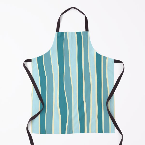 Item preview, Imperfect striped pattern- Aqua blue designed and sold by Pattern Petals.