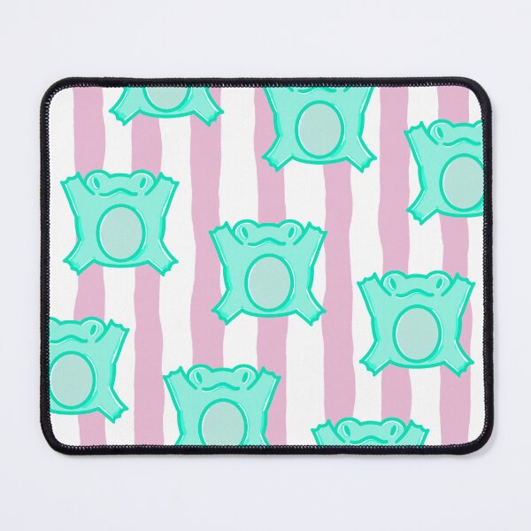 Item preview, Frog Hugs Preppy Stripe Pattern Pink designed and sold by CI Creative Design LLC.