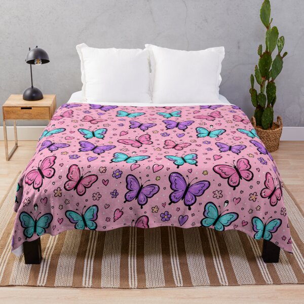 Item preview, Colorful Kawaii Butterfly Pattern designed and sold by Car23314.