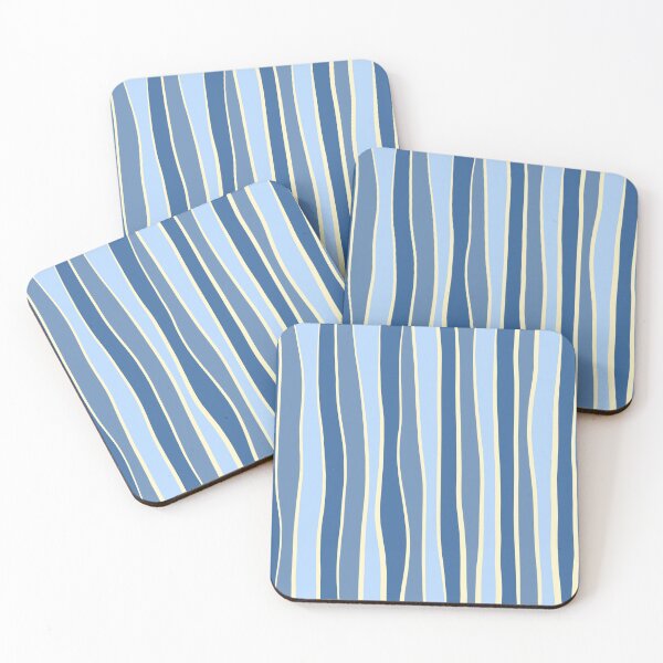 Item preview, Imperfect stripe- Powder Blue designed and sold by Pattern Petals.