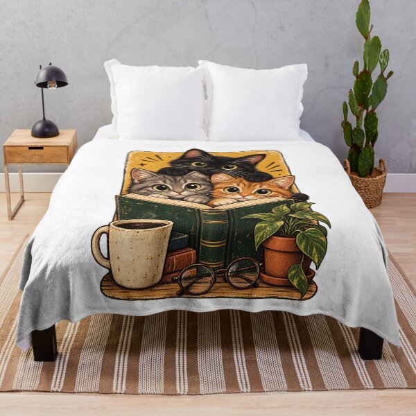 Item preview, Retro Curious Reading Cats Graphic Tee, Book Lover Cat Shirt, Cozy Cottagecore Vintage Top, Reader Gift Tee designed and sold by greatmar1.