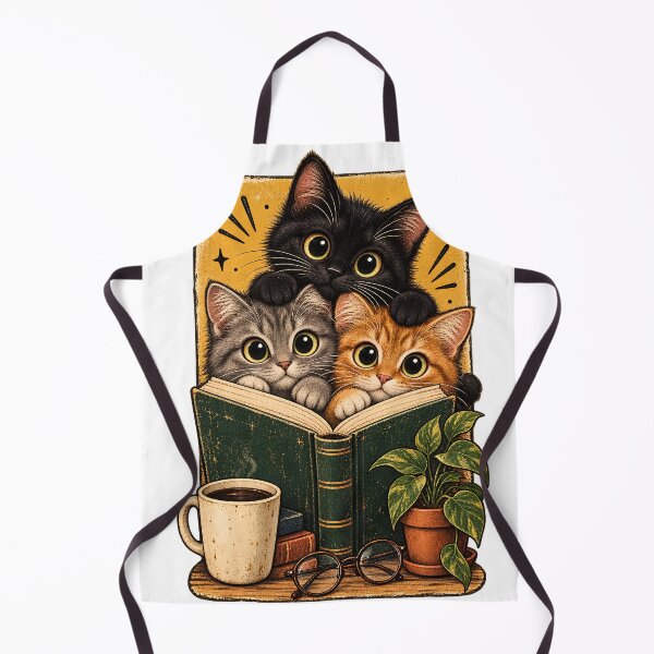 Item preview, Retro Curious Reading Cats Graphic Tee, Book Lover Cat Shirt, Cozy Cottagecore Vintage Top, Reader Gift Tee designed and sold by greatmar1.