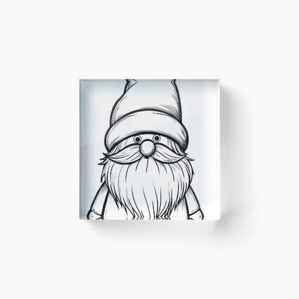 Item preview, Gnome Sketch designed and sold by ViaARTfactory.