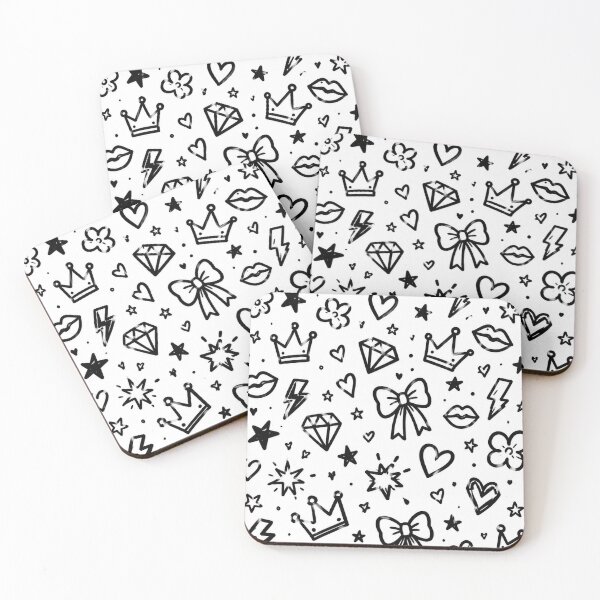 Item preview, Black and White Glam Pattern designed and sold by Car23314.