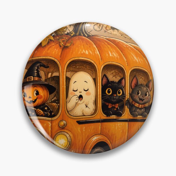 Item preview, The Halloween Pumpkin Bus designed and sold by inkaylindesign.