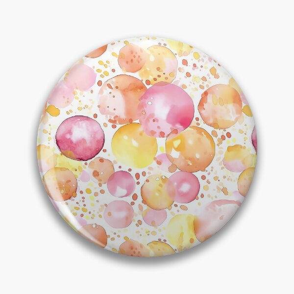 Item preview, Warm Sunset Watercolor Polka Dots Seamless Pattern designed and sold by Yoruhara.