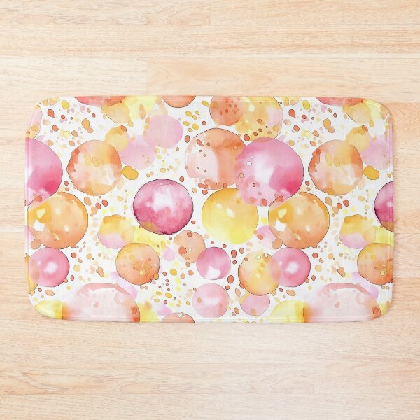 Item preview, Warm Sunset Watercolor Polka Dots Seamless Pattern designed and sold by Yoruhara.