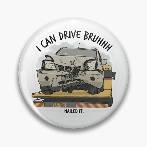 Item preview, Stolen Car Karma – Tassie Crash Meme Sticker designed and sold by Designs By Ms Mal_Tas.