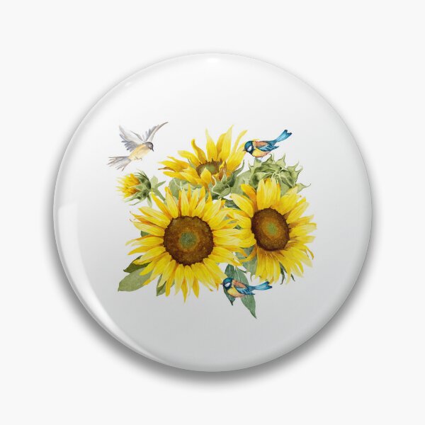 Item preview, Sunflower Bouquet With Birds designed and sold by JeweledDesigns.