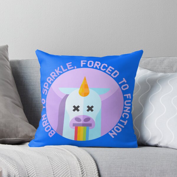 Item preview, Born to Sparkle Forced to Function Funny Sarcastic Unicorn designed and sold by Randomnessy.