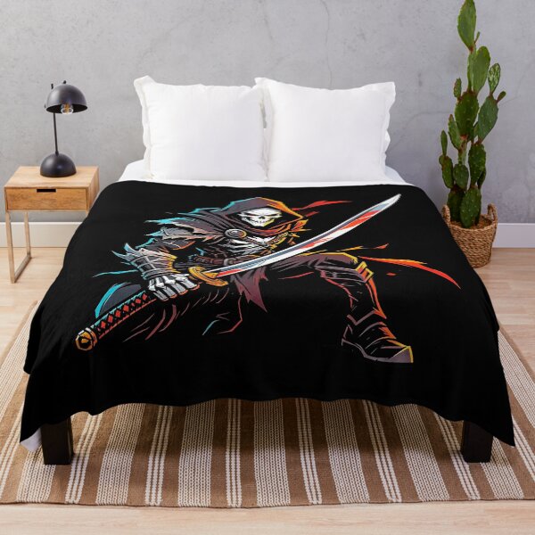 Item preview, Grim Reaper Katana Warrior - Dark Fantasy Manga Art designed and sold by Outlet Raloel.