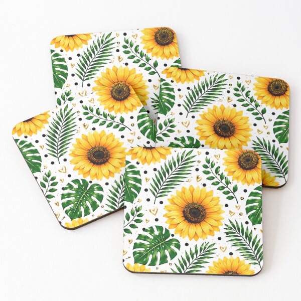 Item preview, Colorful Sunflower Pattern on Black designed and sold by Car23314.