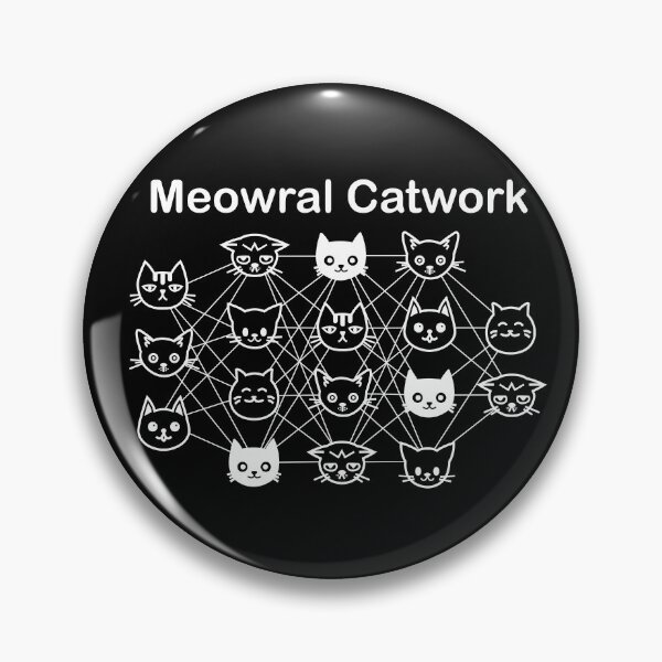 Item preview, Meowral Catwork Black Background designed and sold by yuretzius.