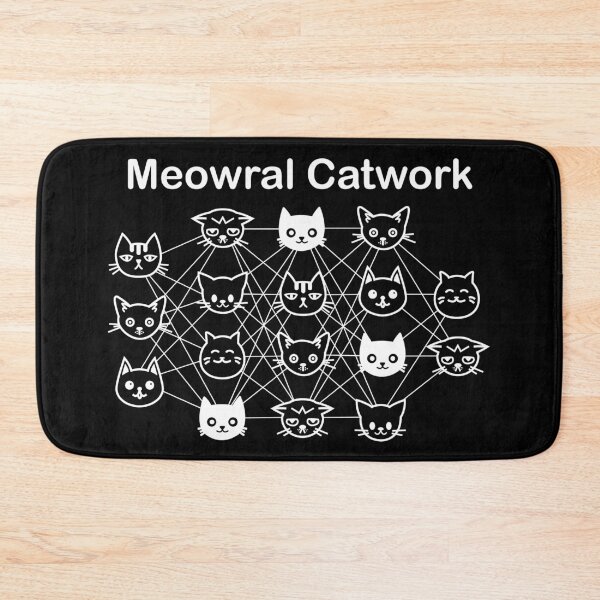 Artikelvorschau, Meowral Catwork Schwarzer Hintergrund entworfen und verkauft von yuretzius.