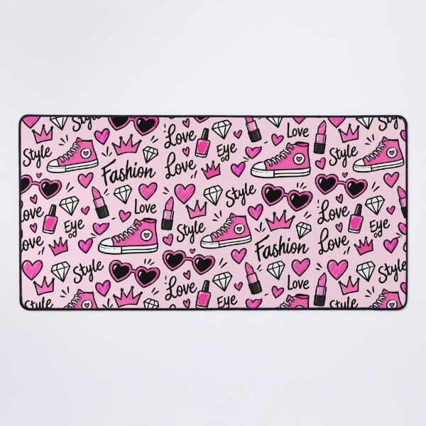 Item preview, Pink Glam Hearts & Sneakers Pattern designed and sold by Car23314.