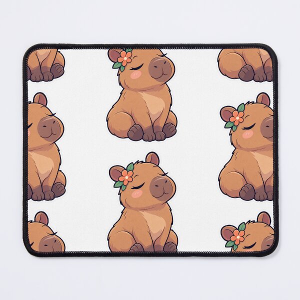 Item preview, Zen Capybara – Relaxed Kawaii Capybara Character Sticker designed and sold by Digitalcpy.
