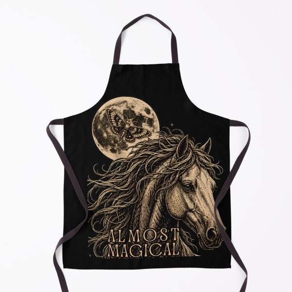 Item preview, Almost Magical Mystic Horse and Moth Vintage Art. designed and sold by LeSoniPapaPrint.