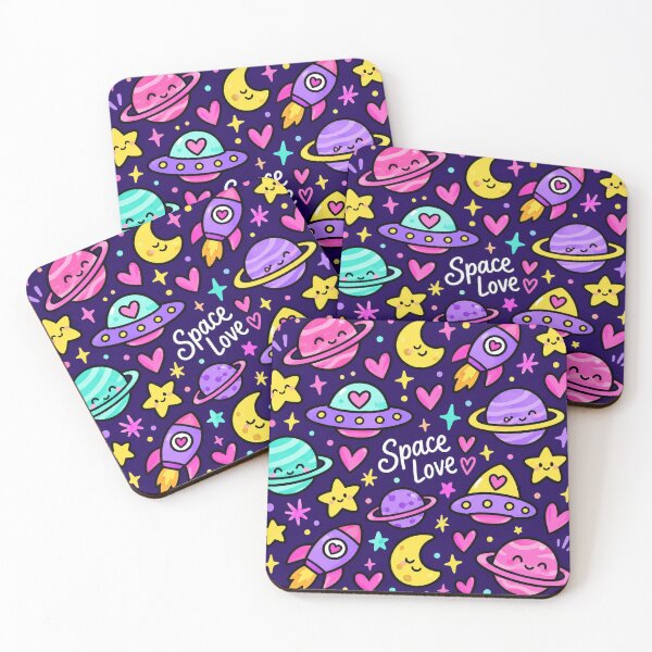 Item preview, Cute Planets & Space Hearts Pattern designed and sold by Car23314.