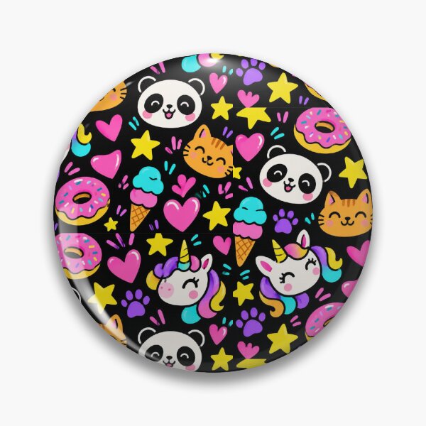 Item preview, Cute Panda Cats & Donuts Pattern designed and sold by Car23314.