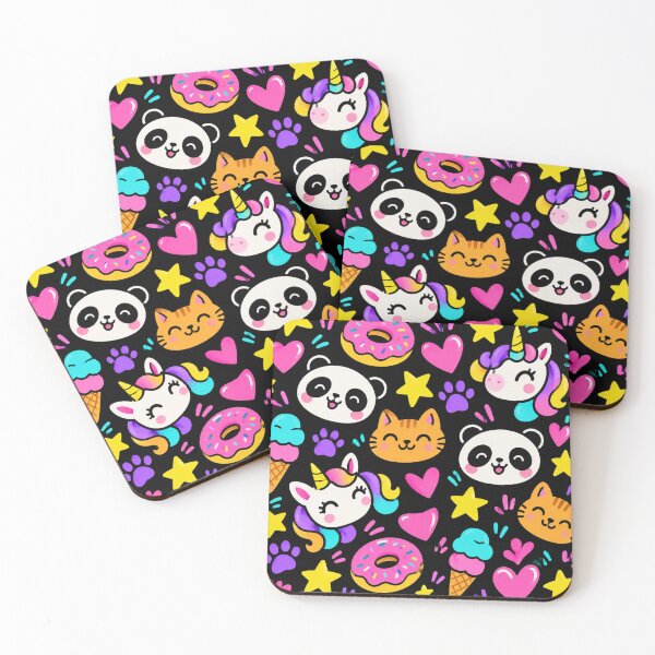 Item preview, Cute Panda Cats & Donuts Pattern designed and sold by Car23314.