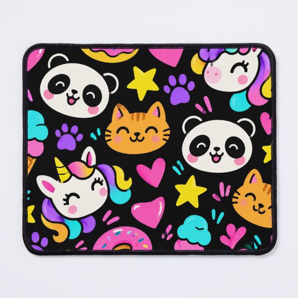 Item preview, Cute Panda Cats & Donuts Pattern designed and sold by Car23314.