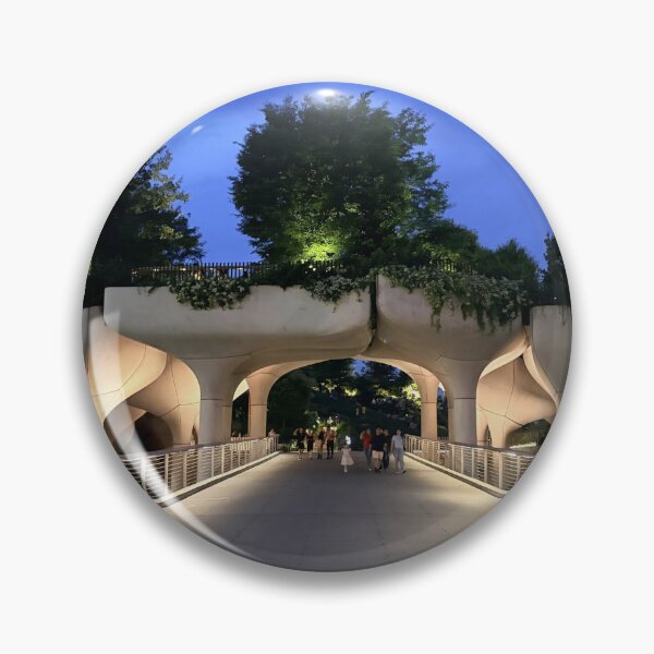 Item preview, Futuristic Pedestrian Bridge at Twilight designed and sold by Ifcitiesdesign.