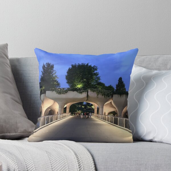 Item preview, Futuristic Pedestrian Bridge at Twilight designed and sold by Ifcitiesdesign.