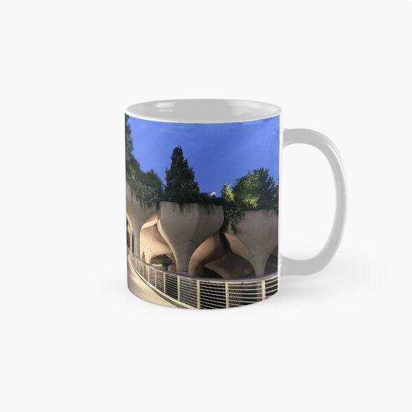 Item preview, Futuristic Pedestrian Bridge at Twilight designed and sold by Ifcitiesdesign.