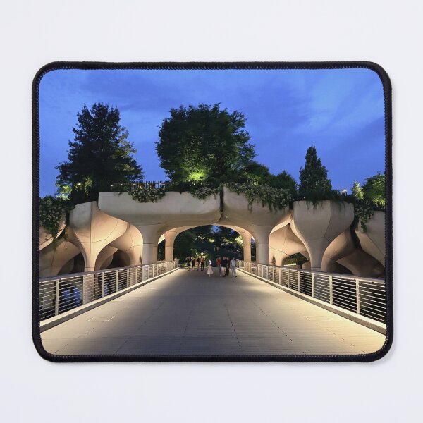 Item preview, Futuristic Pedestrian Bridge at Twilight designed and sold by Ifcitiesdesign.