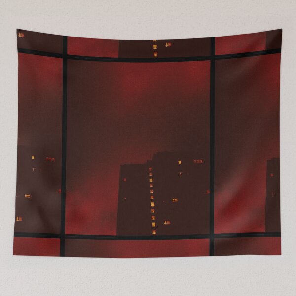Item preview, red sky over glasgow (scotland) (june 2026) designed and sold by photosbykel.