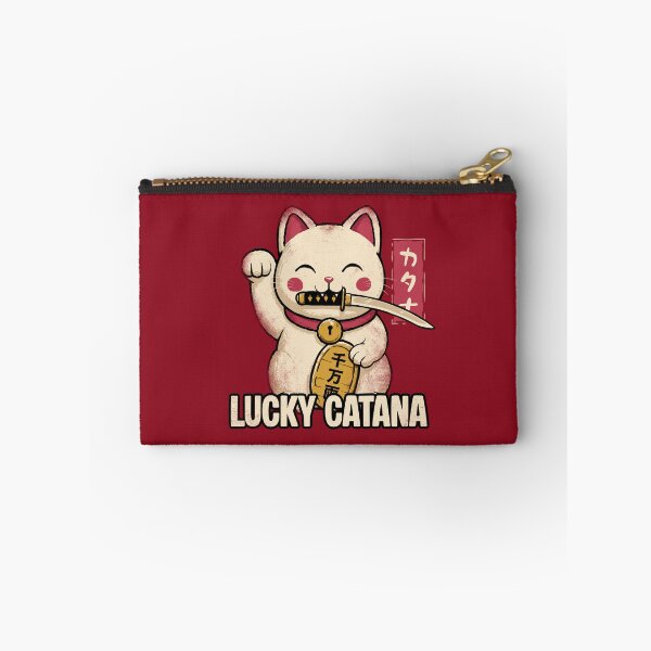 Item preview, Lucky Cat Waving with Catana in mouth designed and sold by therocketman.