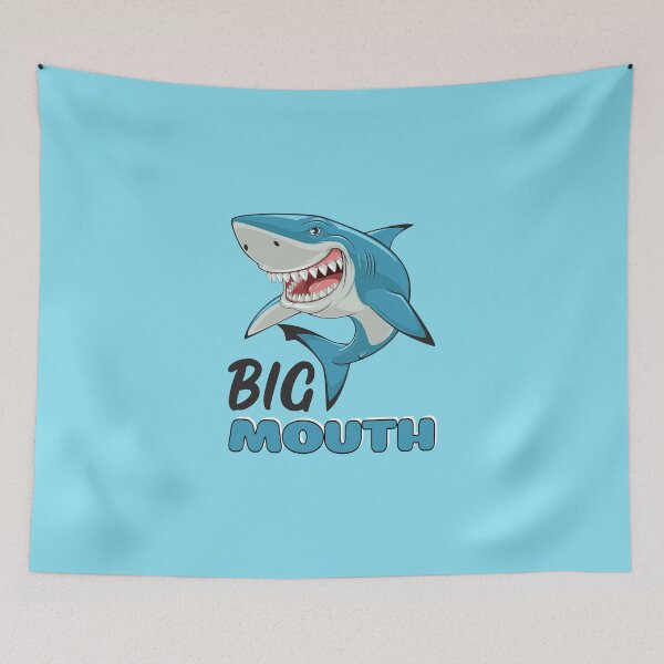 Item preview, Big Mouth (on Lt. Blue) designed and sold by PawsitiveMum3.