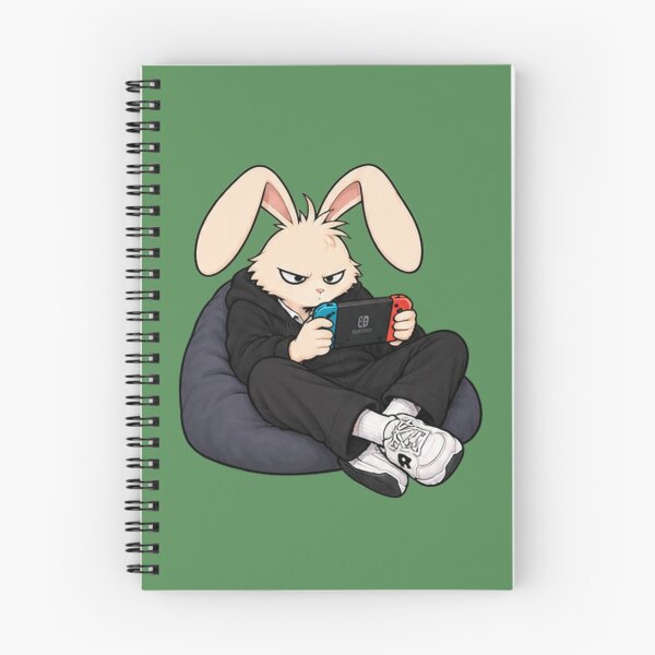Item preview, Gamer Rabbit in Do Not Disturb Mode designed and sold by Rebujos-Studio.