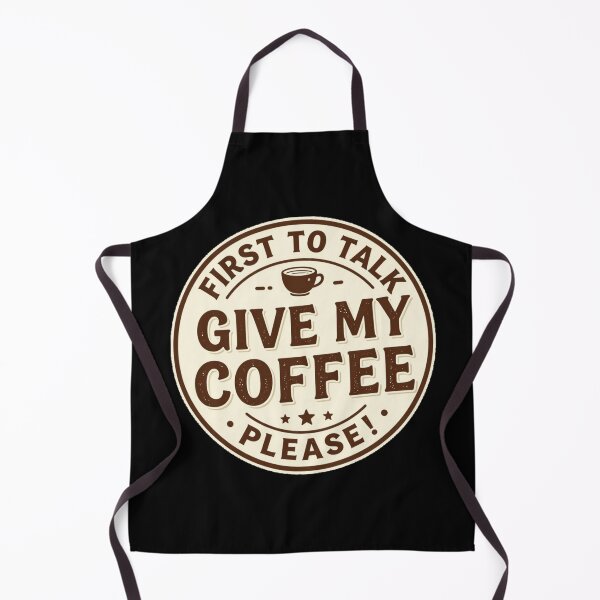 Item preview, In sticker circle style funny quote about the coffee Above all in the morning o in Monday FIRST TO TALK GIVE MY COFFEE PLEASE! designed and sold by Giulivo Store Graphic.