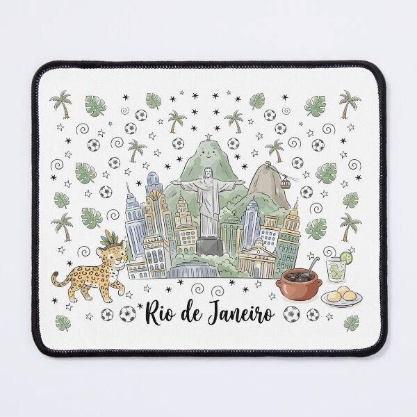 Item preview, Cute Christ the Redeemer Rio Doodle Art designed and sold by RamyGallery.