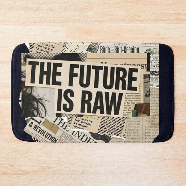 Item preview, The Future Is Raw - Underground Newspaper Collage designed and sold by FatmaAhmed90.